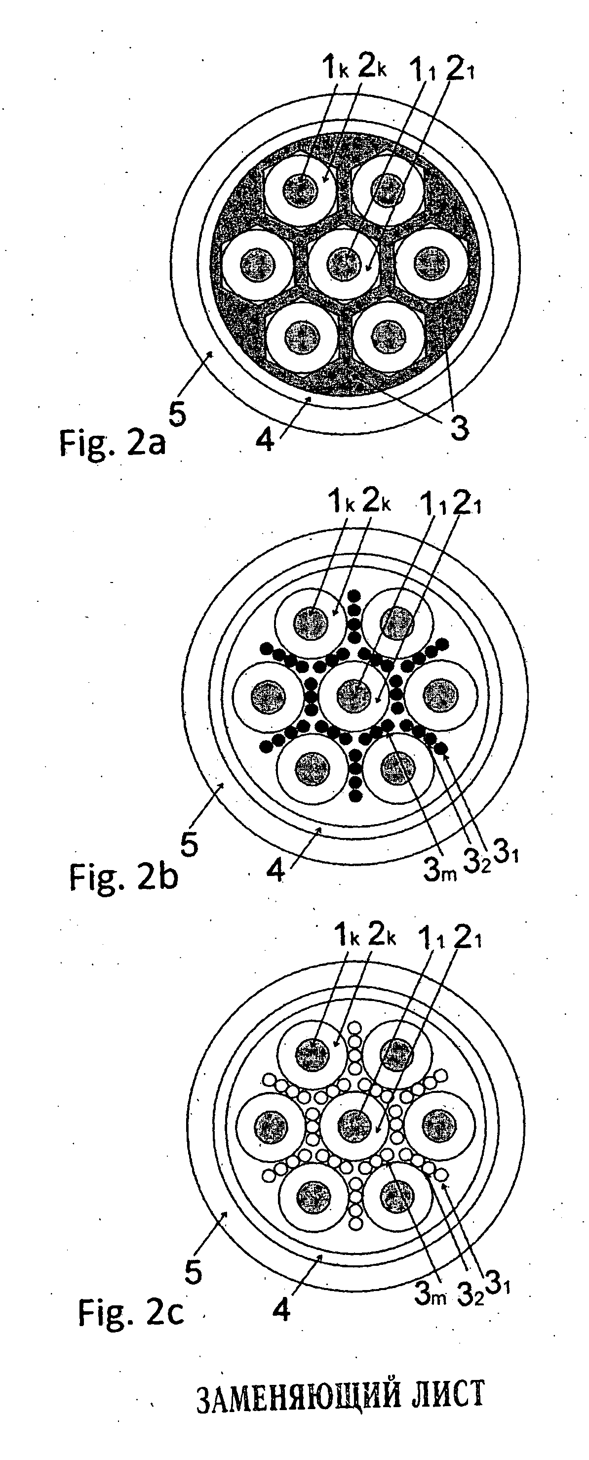 Multicore optical fiber (variants)