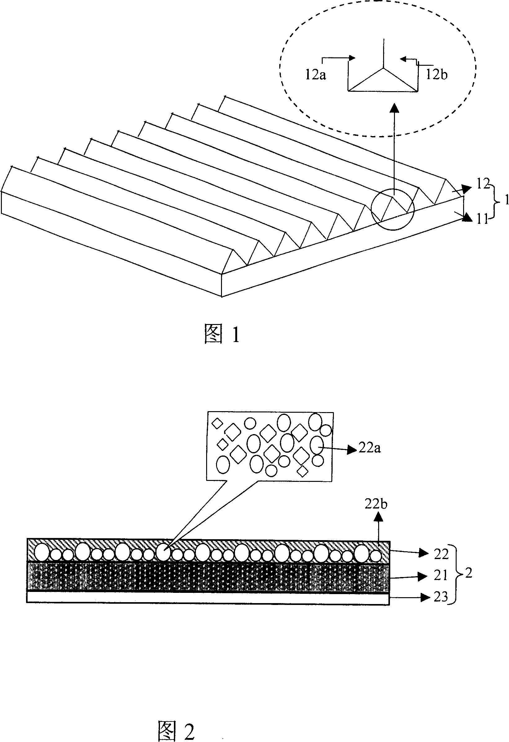 Optical diaphragm structure with light scattering and concentration function