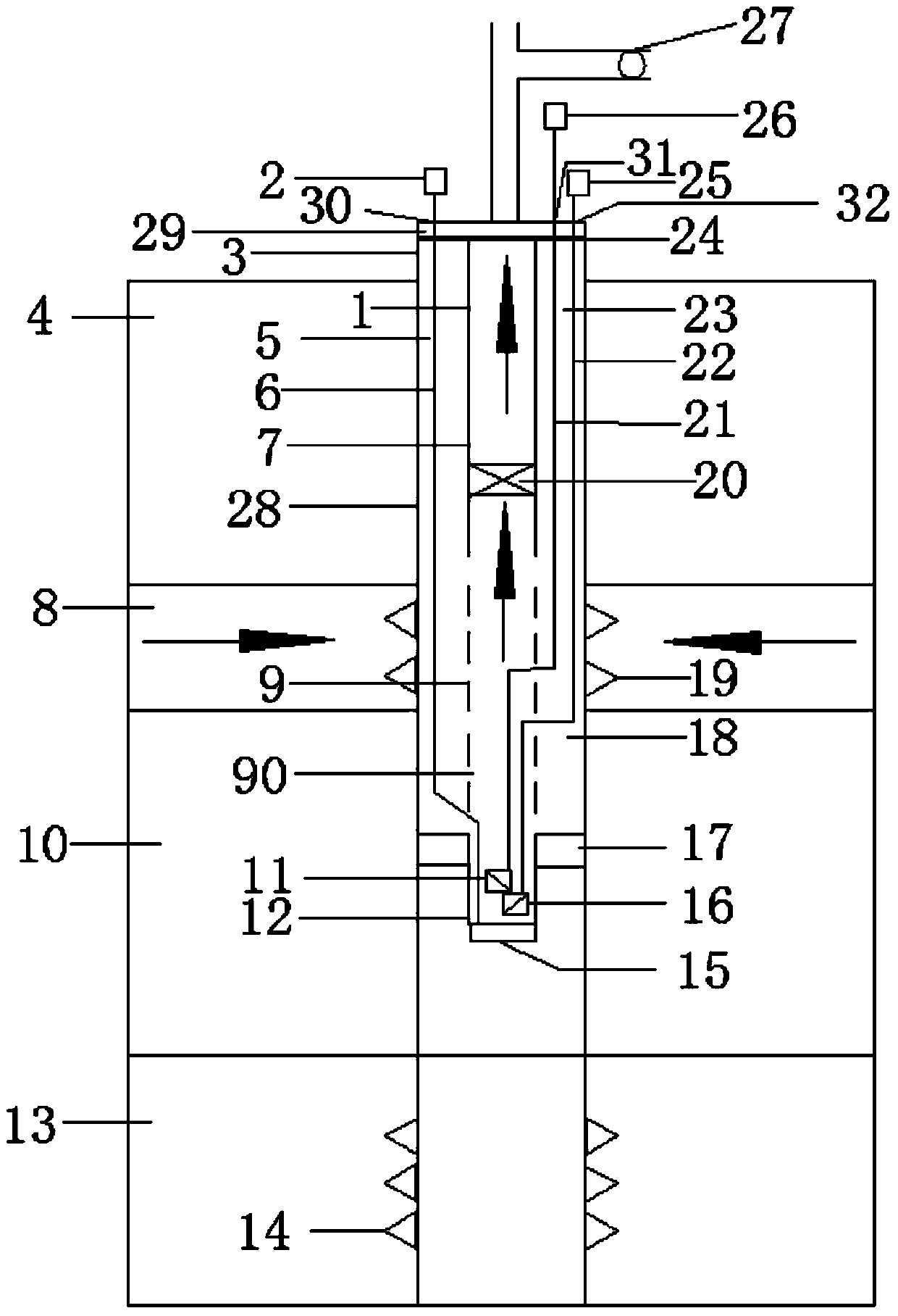 Heavy oil reservoir natural gas huff-and-puff oil production process system and oil production method