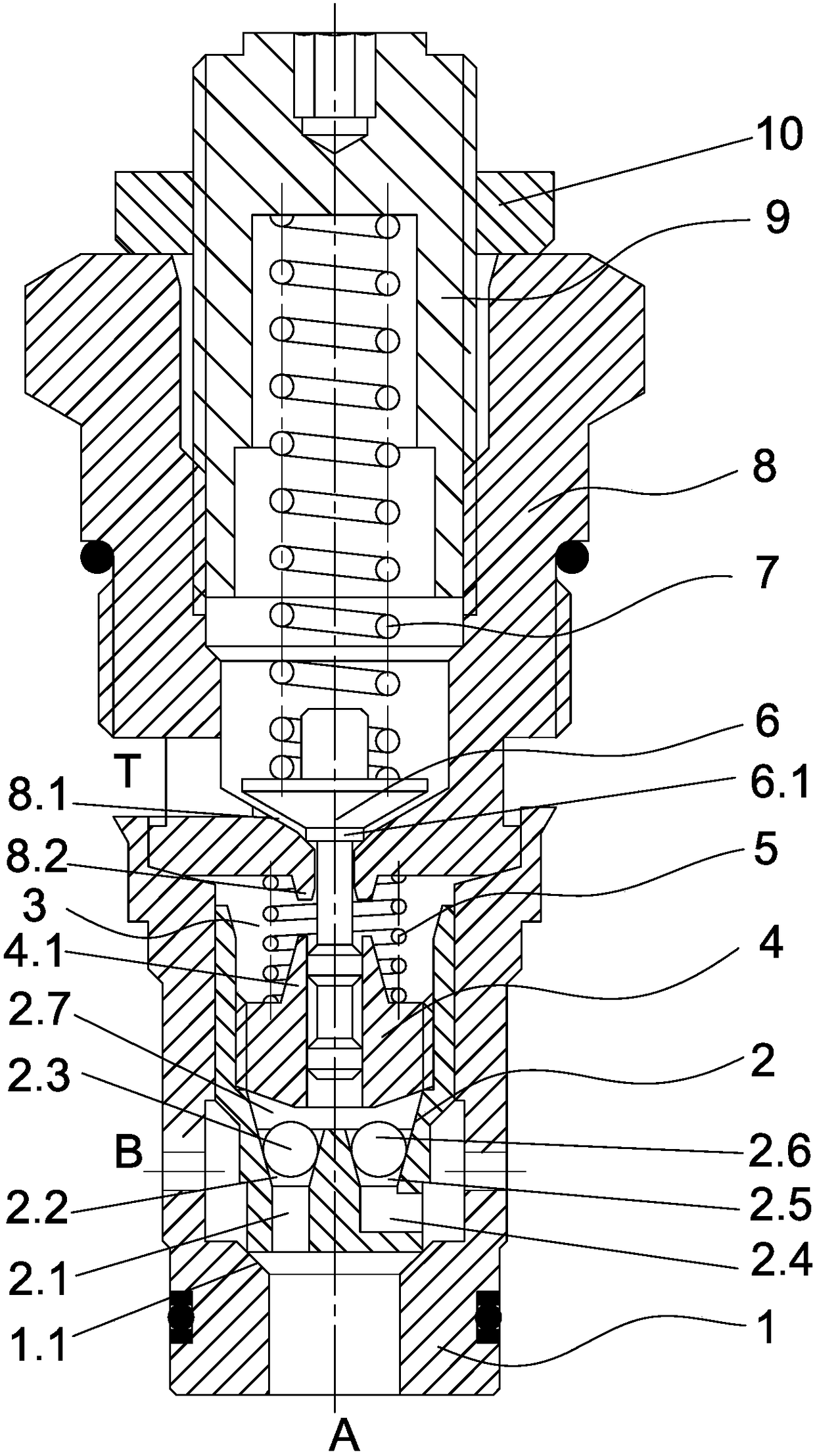 Plug-in mounting type rotary cushion valve