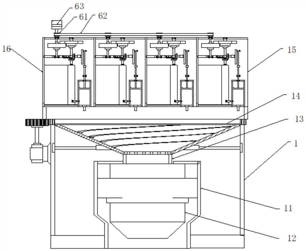 Material mixing device before freeze-dried powder preparation