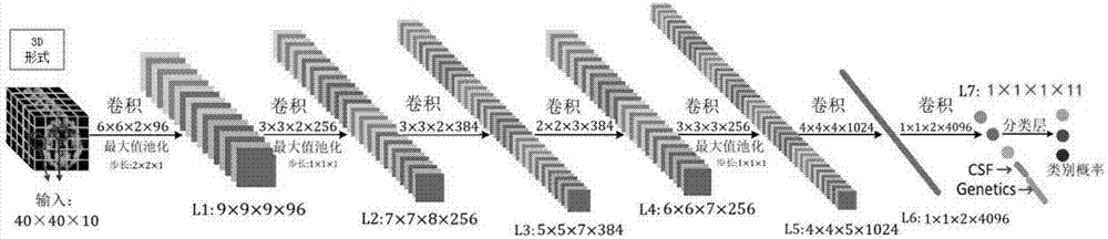 Alzheimer's disease classification method based on depth neural network and multi-mode images