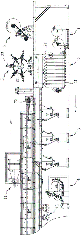 Integrated synthetic leather processing device