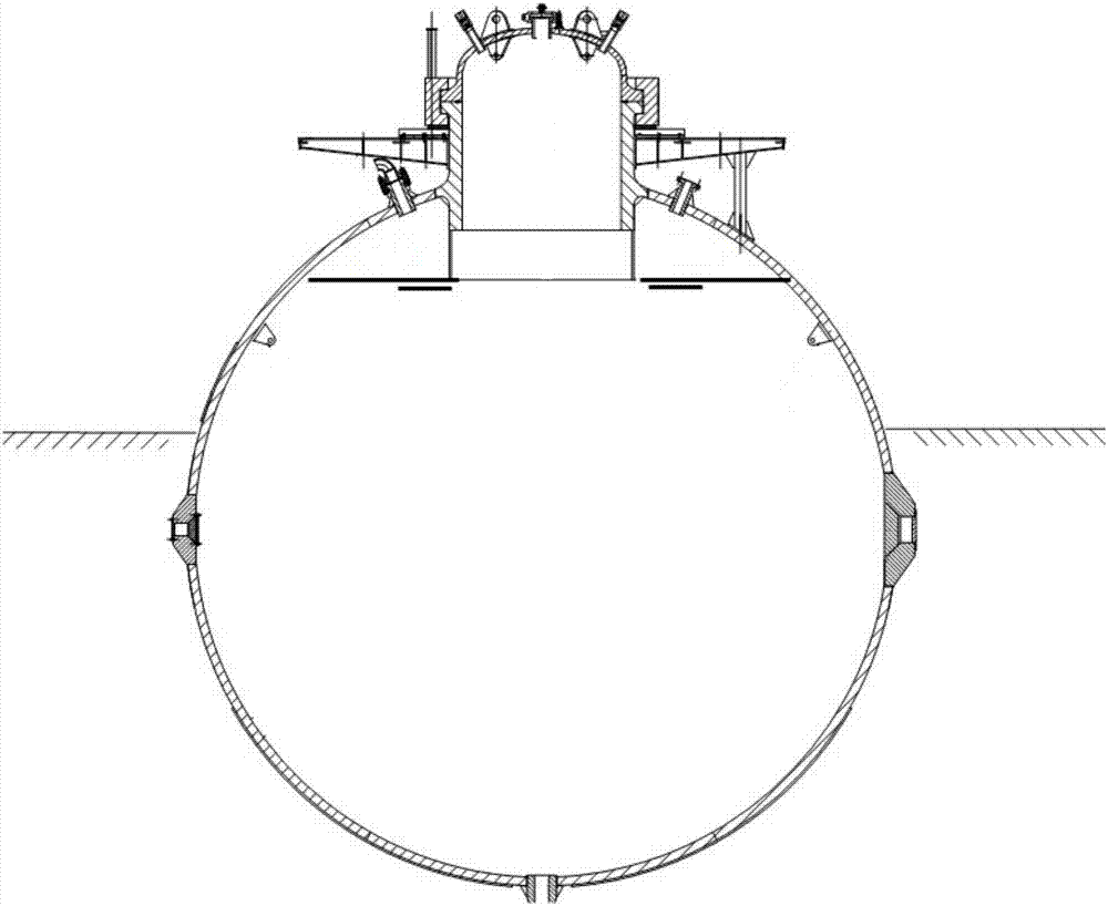 Pressure relief type deepwater environment simulated explosion testing device