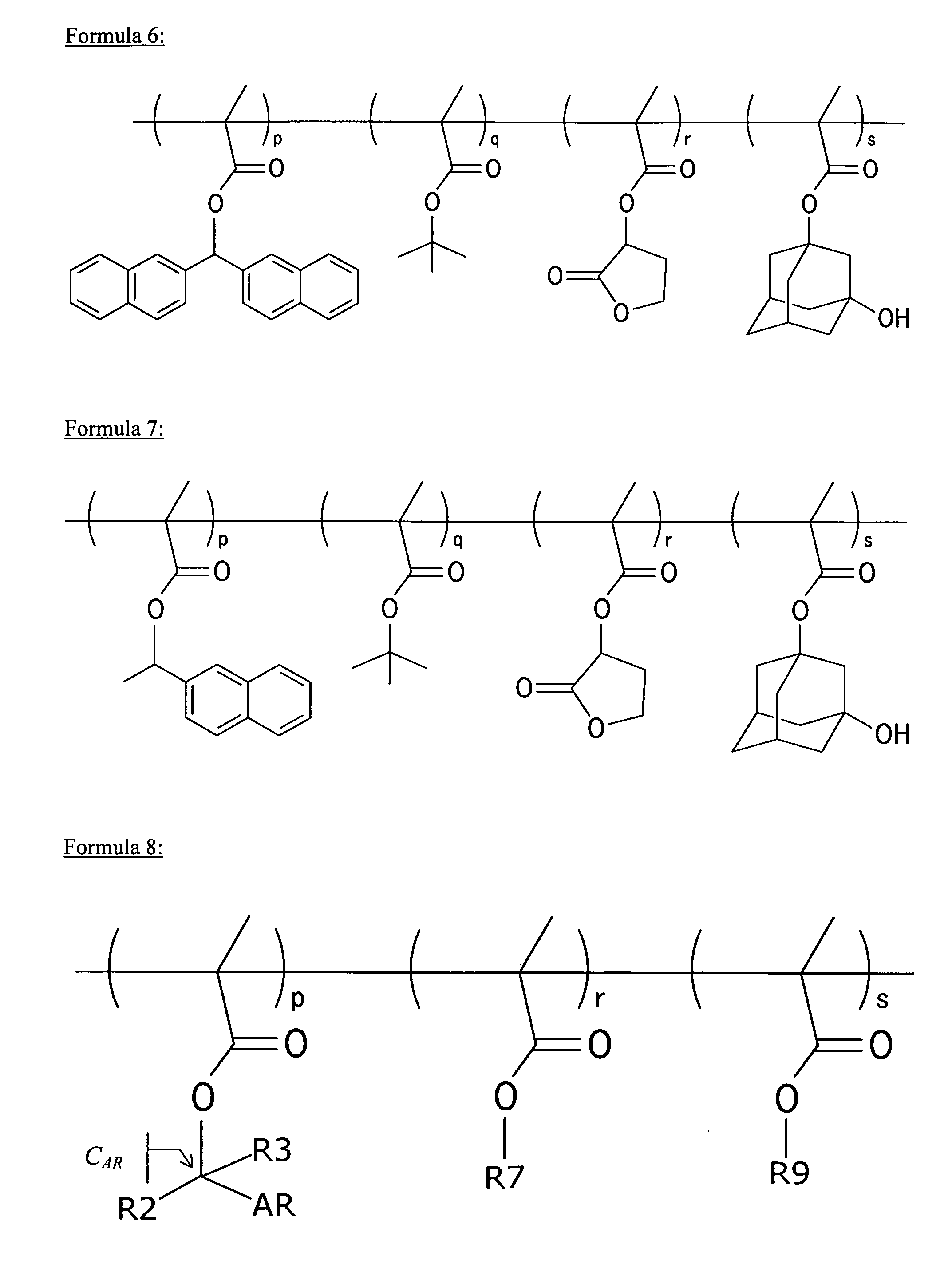 (Meth)acrylate compound having aromatic acid labile group, photosensitive polymer, resist composition, and associated methods