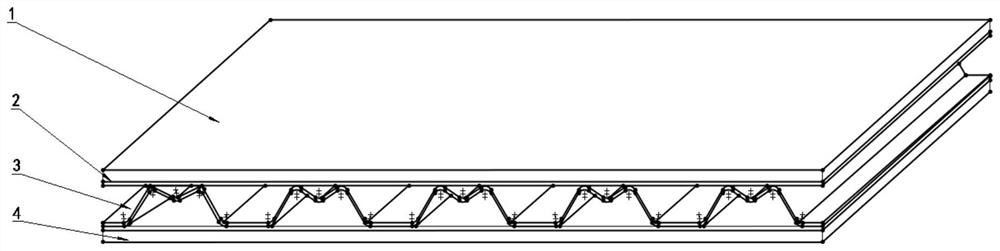 Lightweight composite automobile body plate for automobile impact buffering and energy absorption