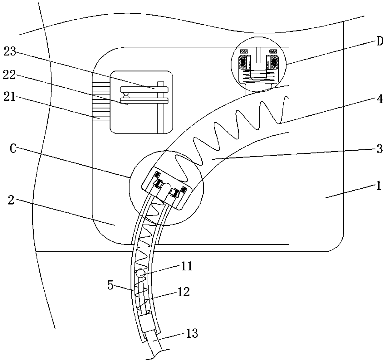 Cloud service power distribution cabinet capable of automatically dissipating heat