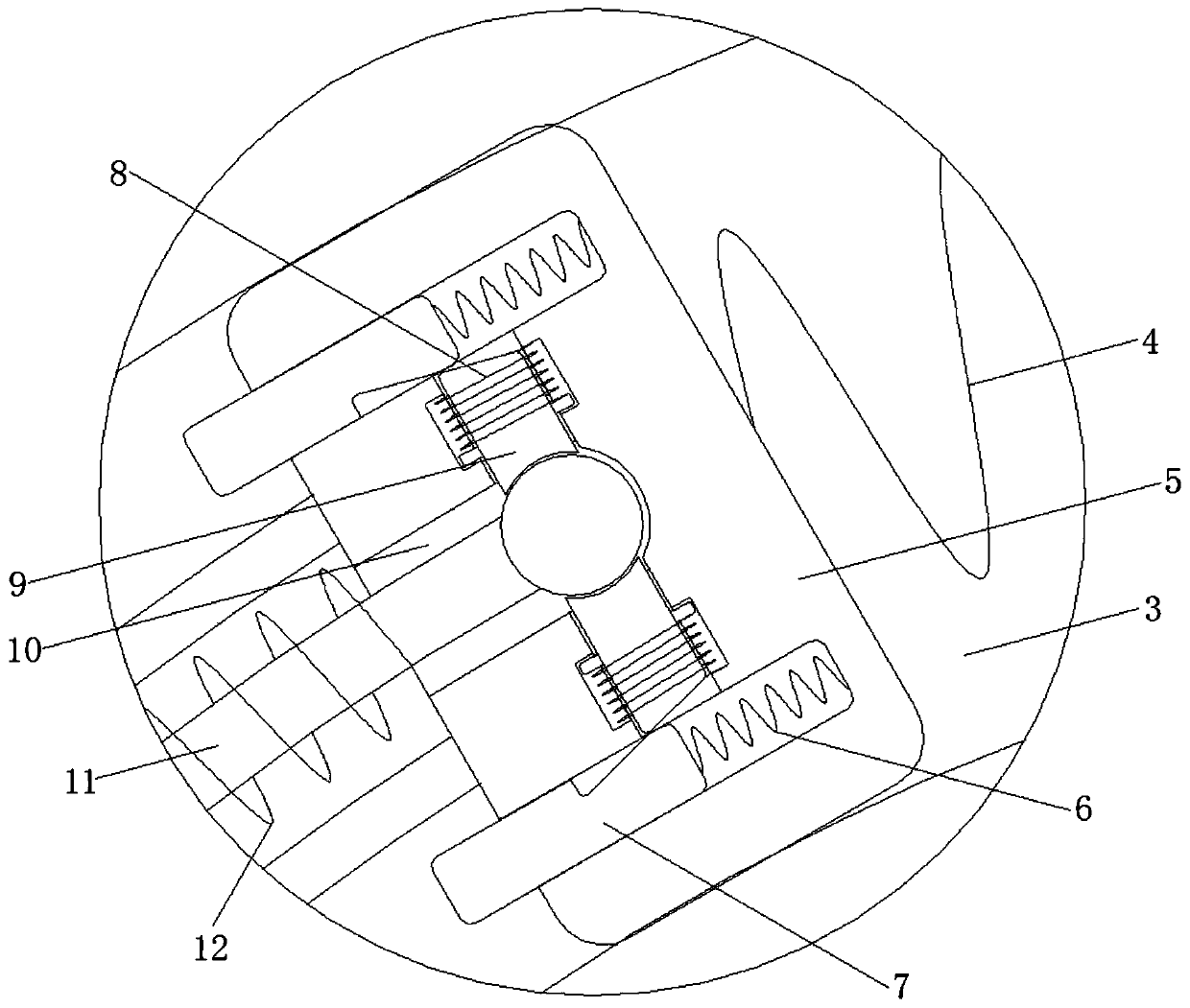 Cloud service power distribution cabinet capable of automatically dissipating heat