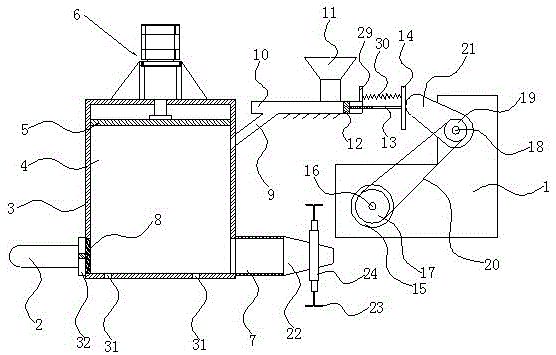 Improved type extrusion device for plastic bottles