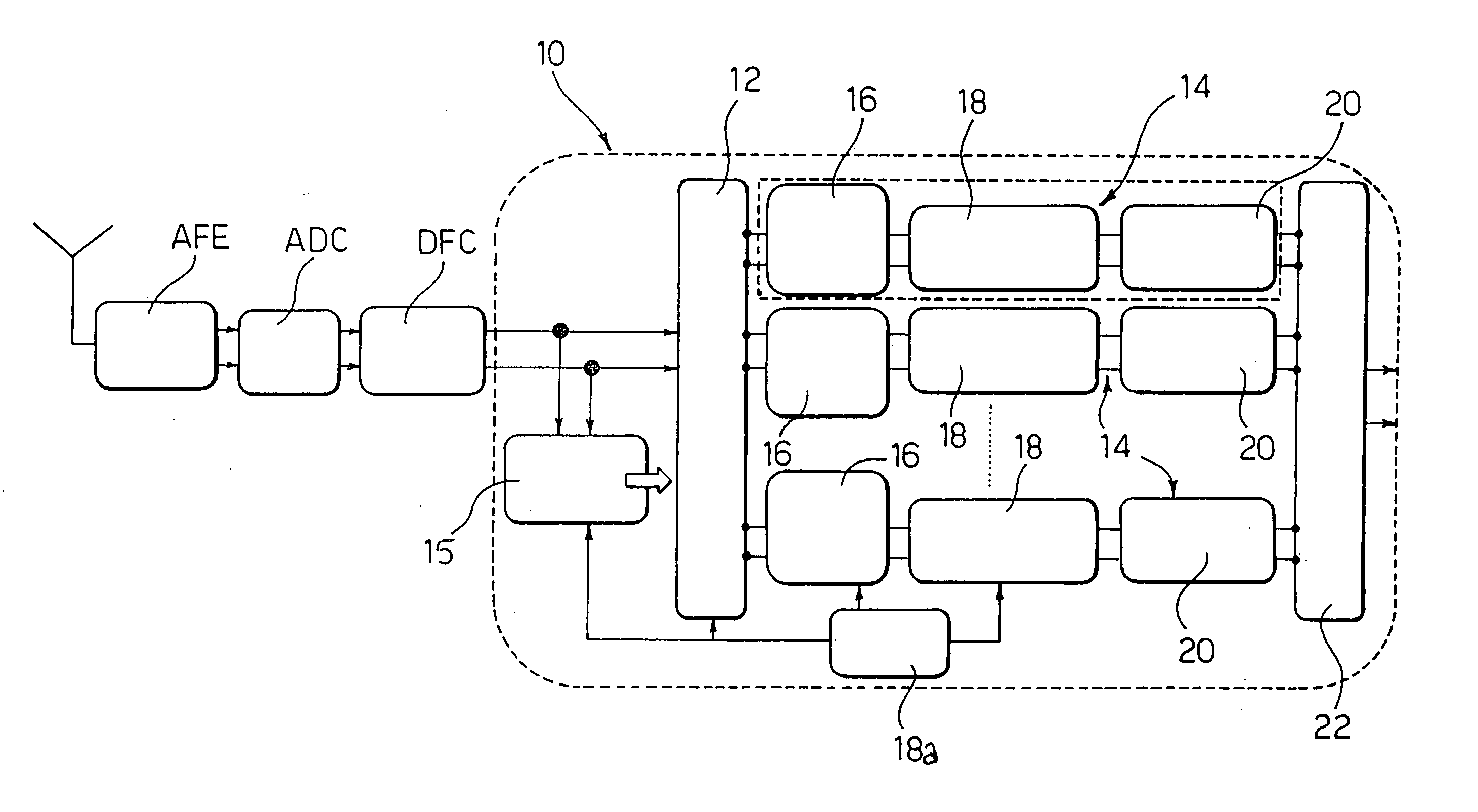 Method and system for estimating the doppler spread in radio mobile communication systems and computer program product therefor