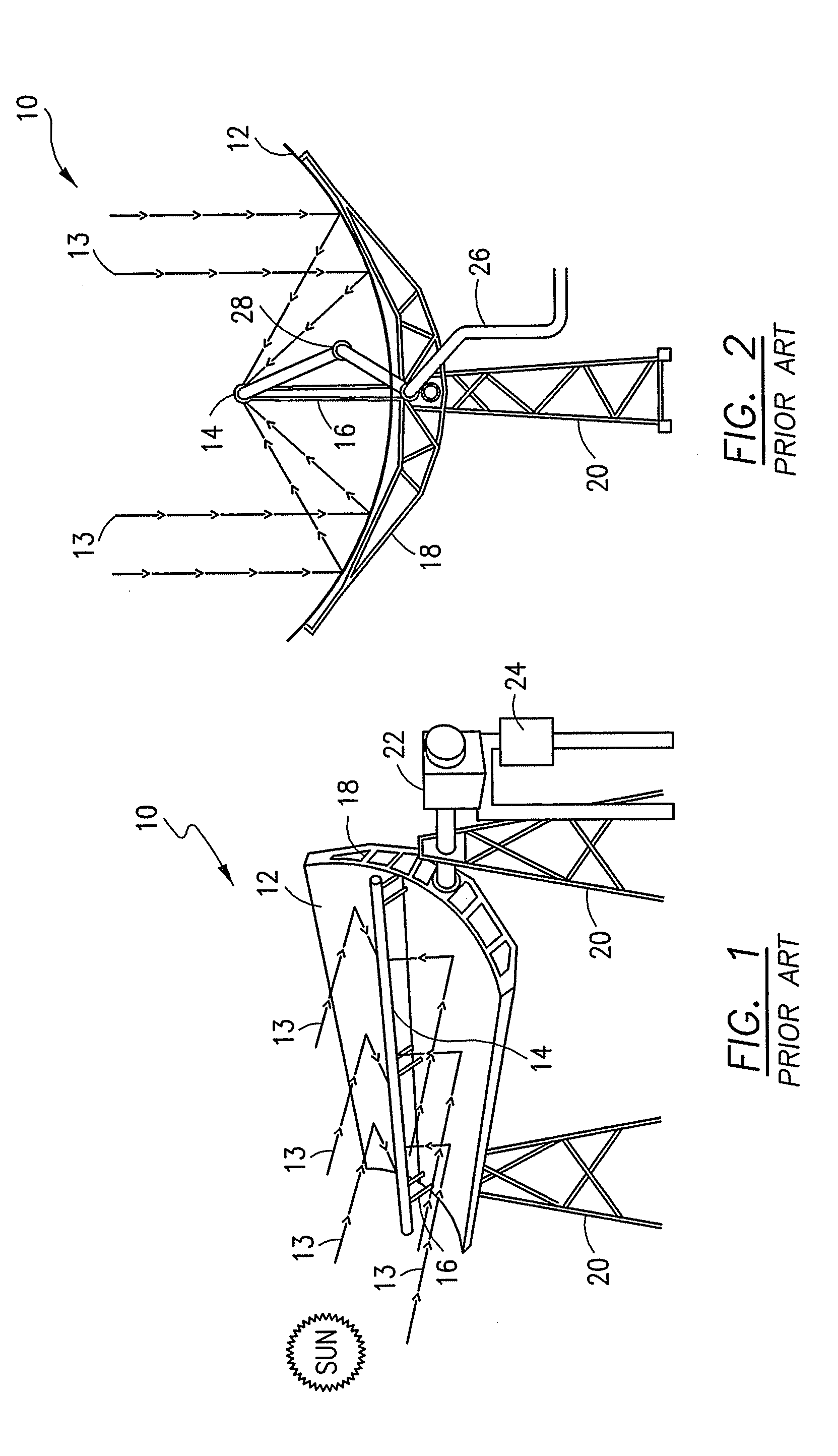 Linear solar energy collection system