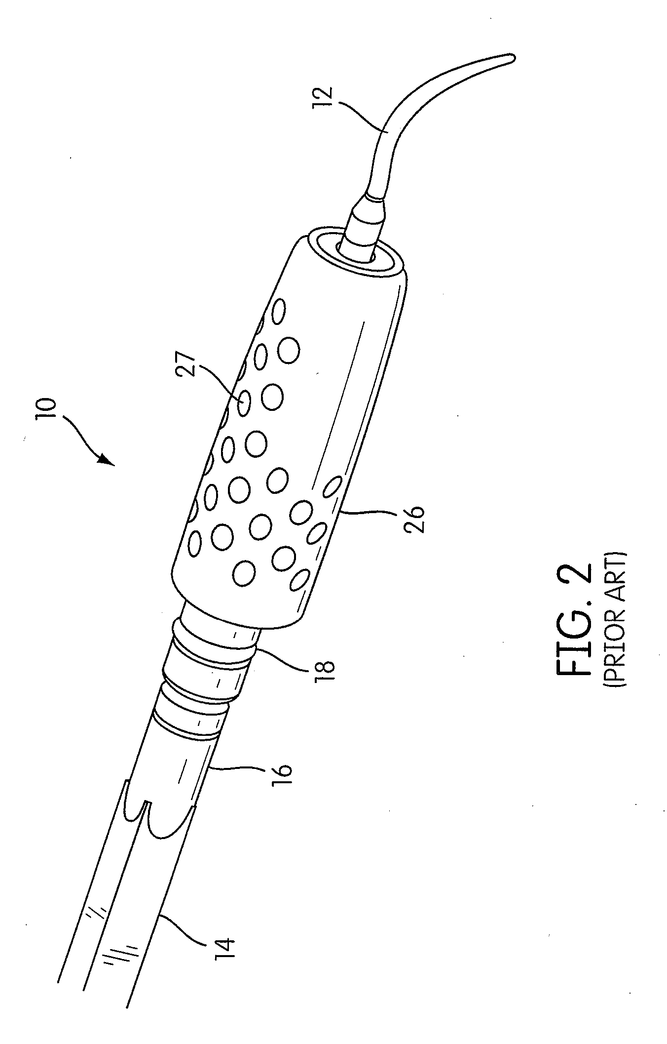 Ultrasonic dental insert and lighted handpiece assembly