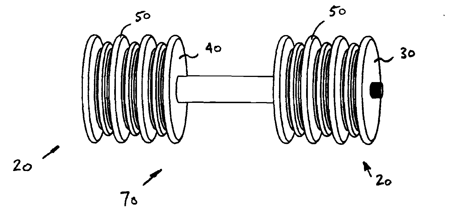 Collapsible and expandible exercise weight