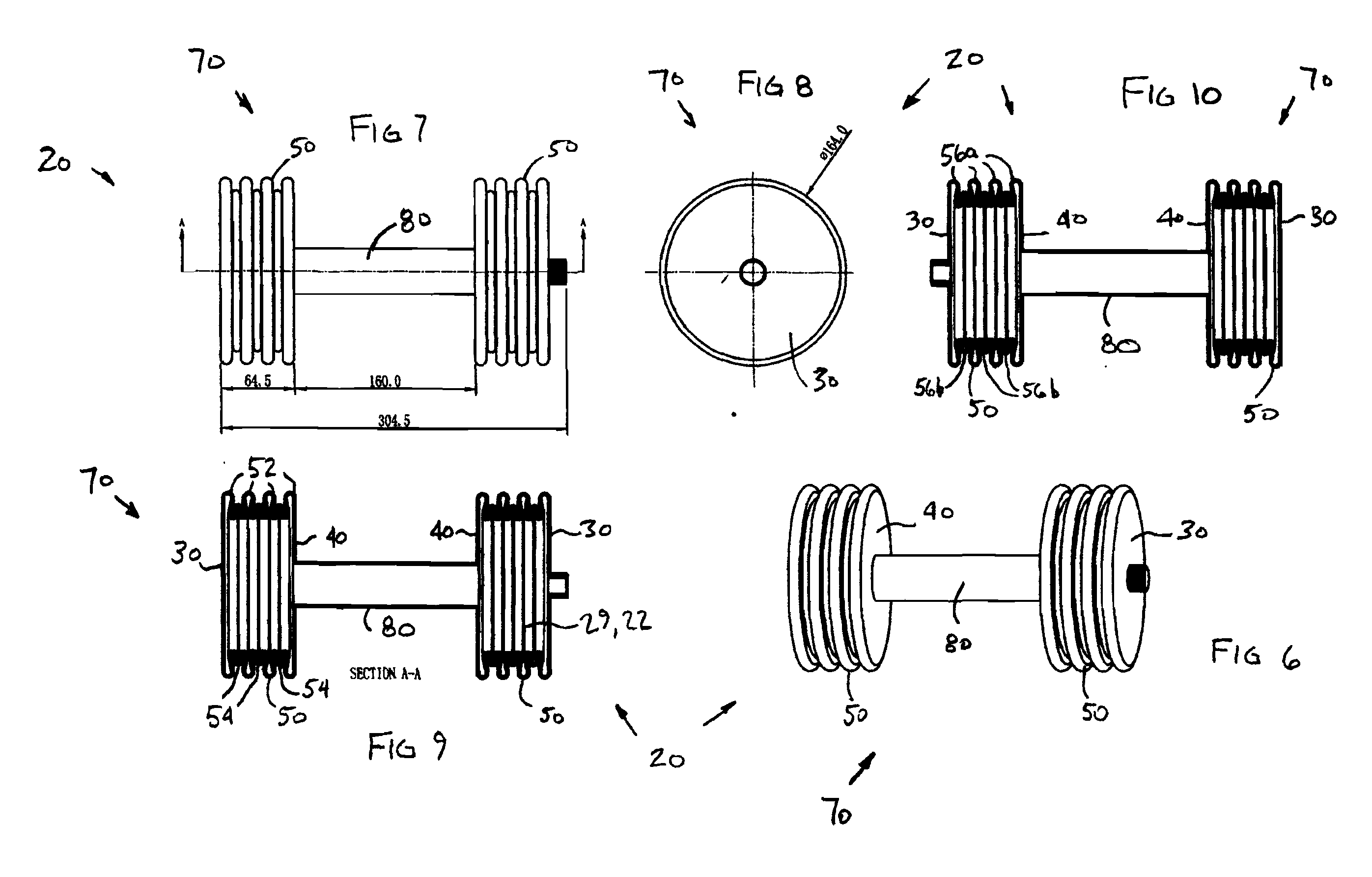 Collapsible and expandible exercise weight