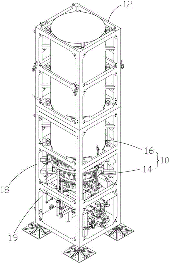 Ejection type combustion device and protective covers thereof