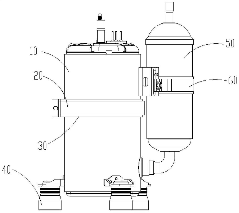 Vibration reduction device and compressor