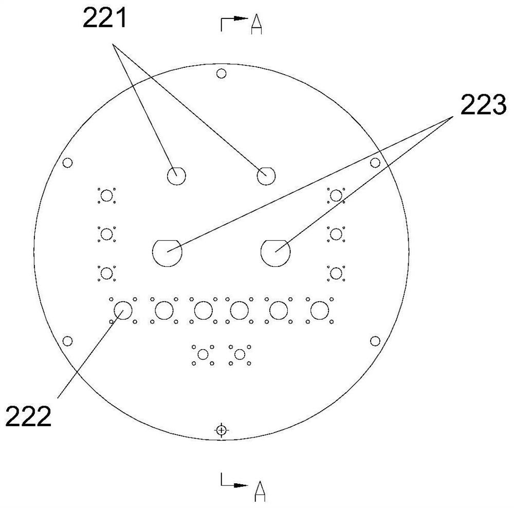 Airborne radar low-pressure test sealing test device