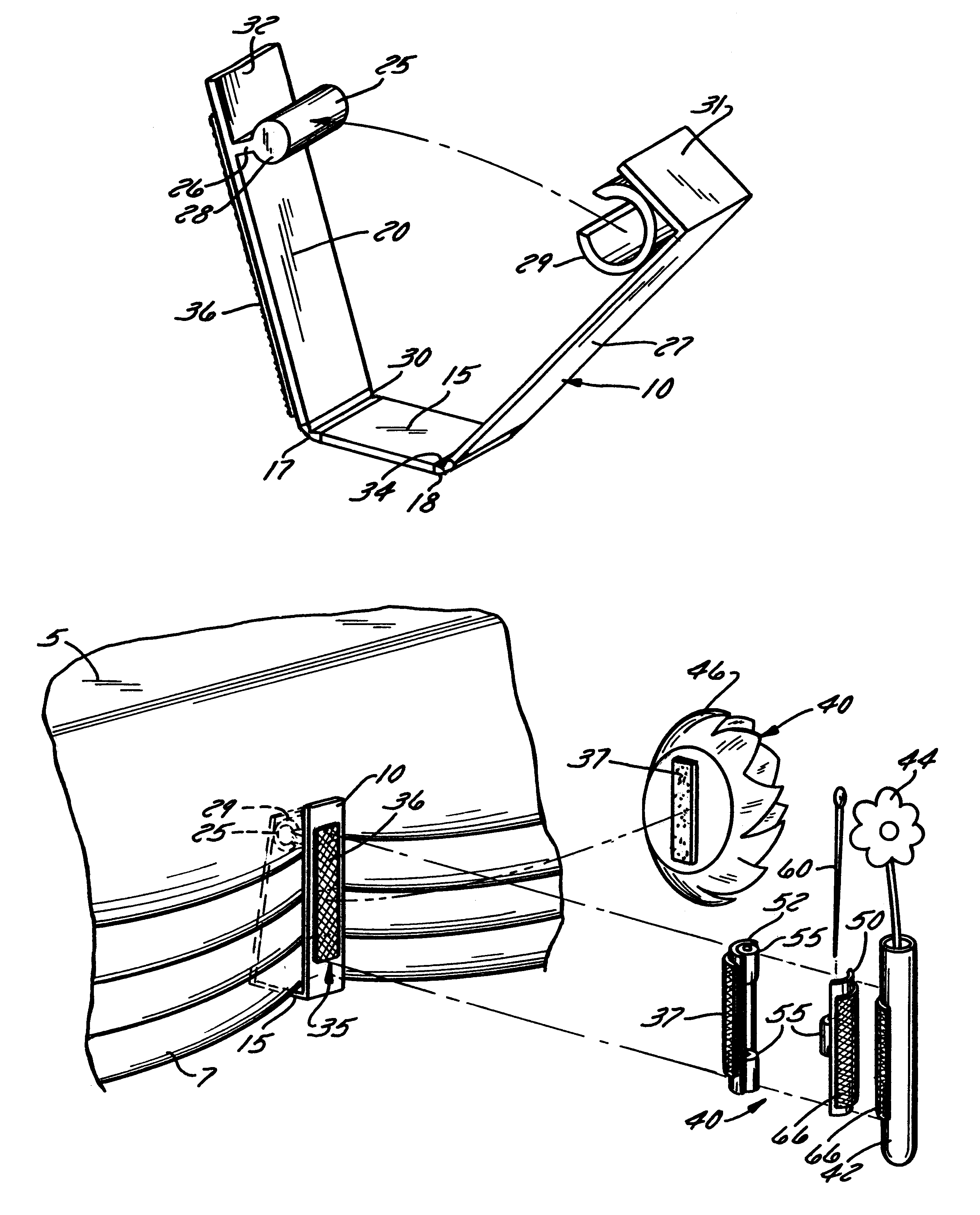 Tether clip and method of securing the same