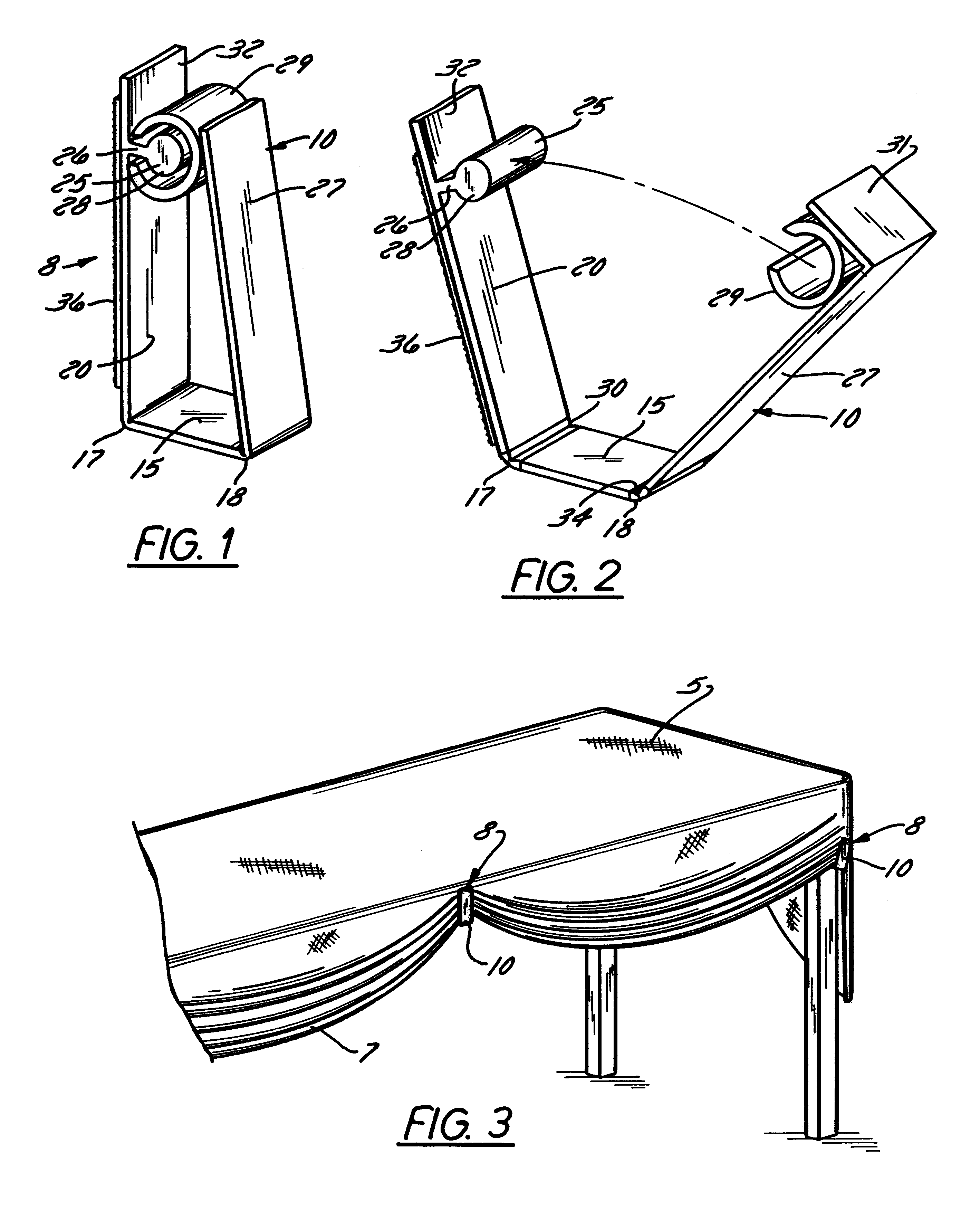 Tether clip and method of securing the same