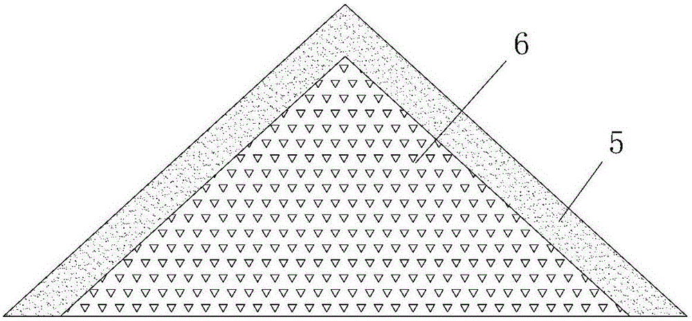 Strip mine waste dump platform soil reconstruction method based on mound embedding structures