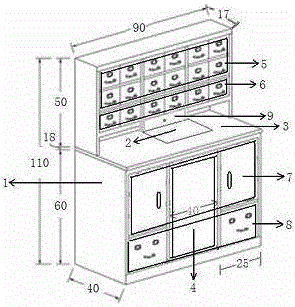 Dual-purpose network intelligent medicine cabinet for domestic use