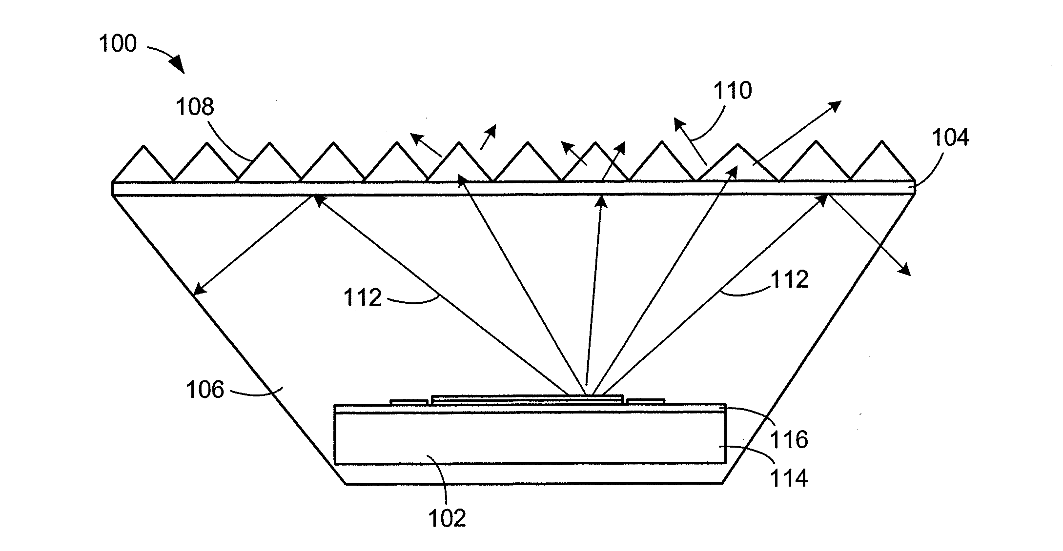 Textured phosphor conversion layer light emitting diode