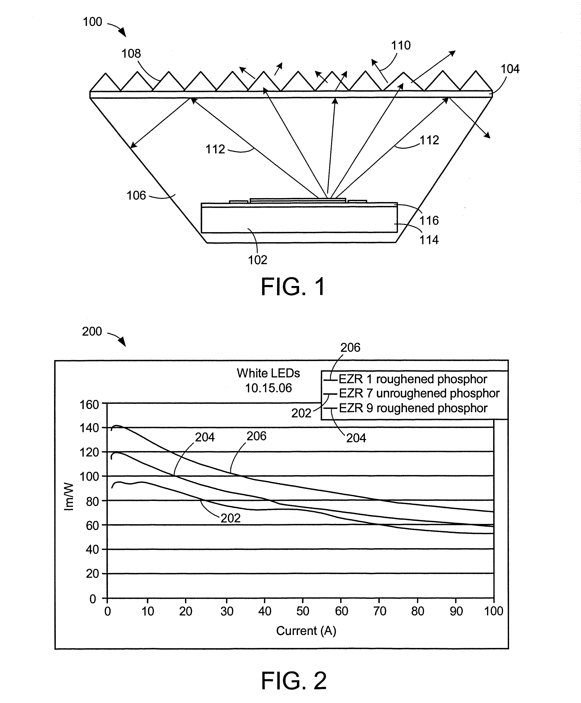 Textured phosphor conversion layer light emitting diode