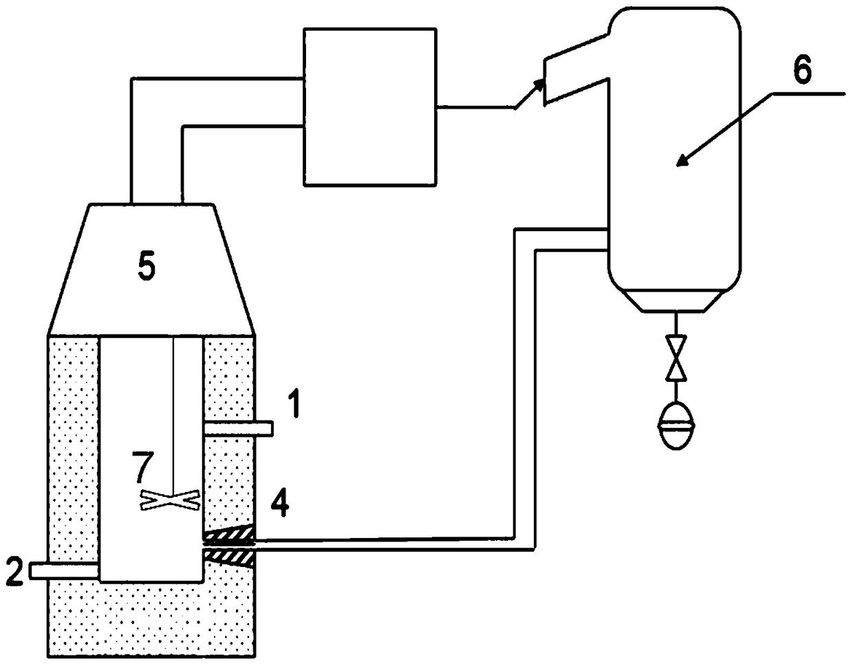 A method for removing carbon from vanadium-containing iron water by injecting CO2 or limestone