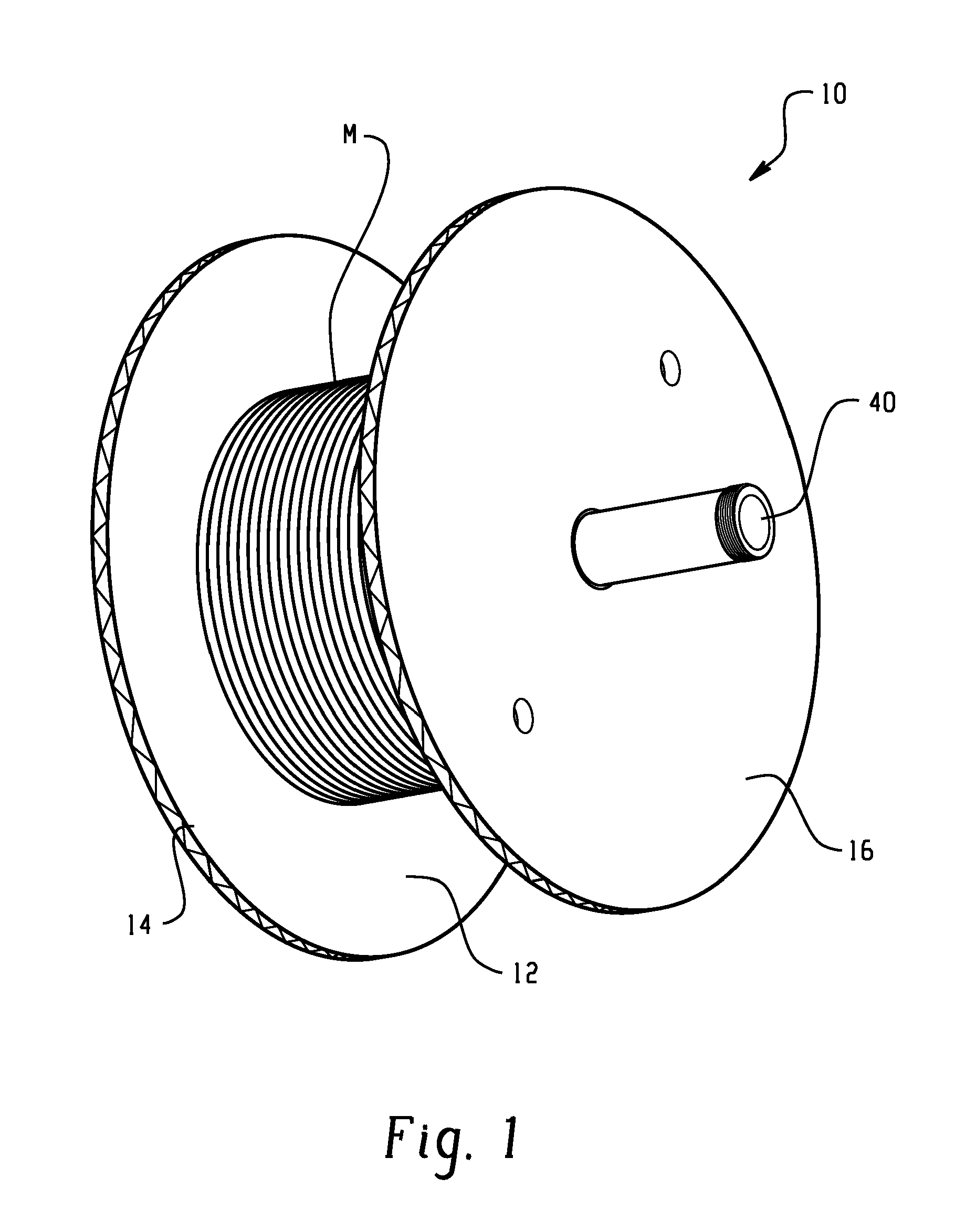 Corrugated paper reel