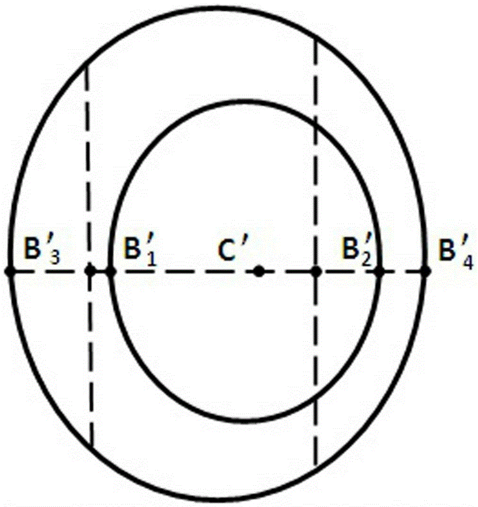 Single-camera vision measurement method using concentric circle target for measuring position posture and rotating angle of object