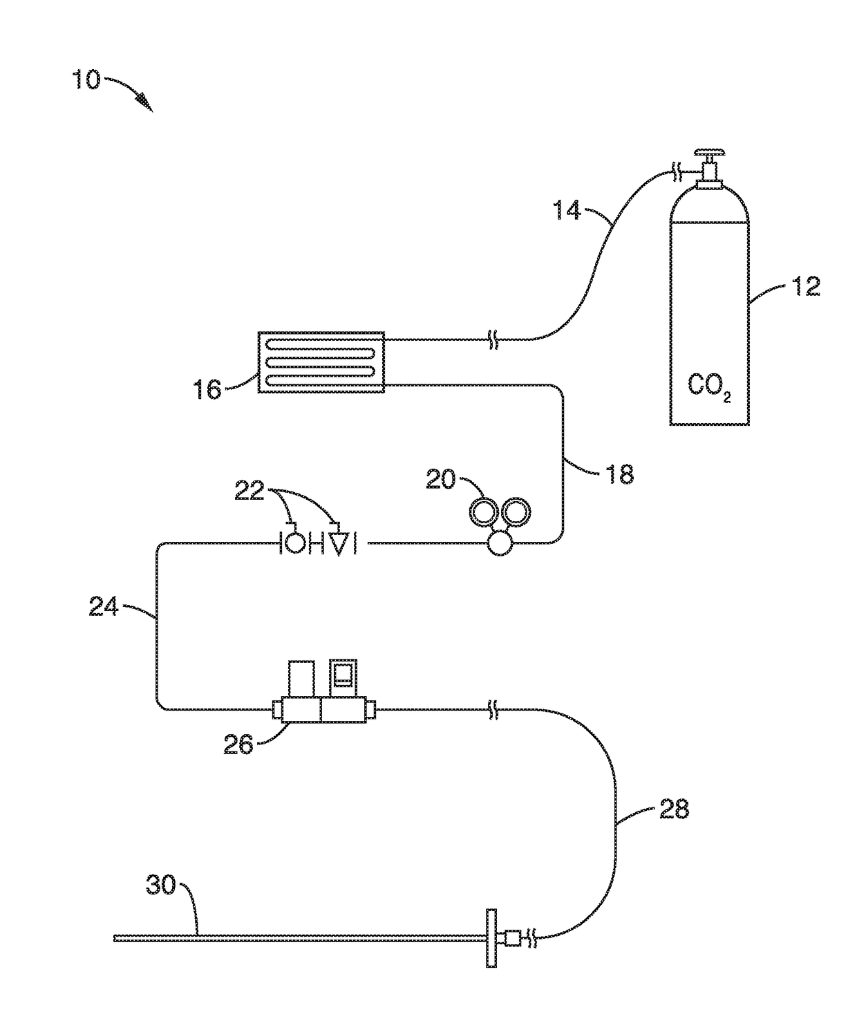 Tracer gas airflow measurement system with high turndown ratio