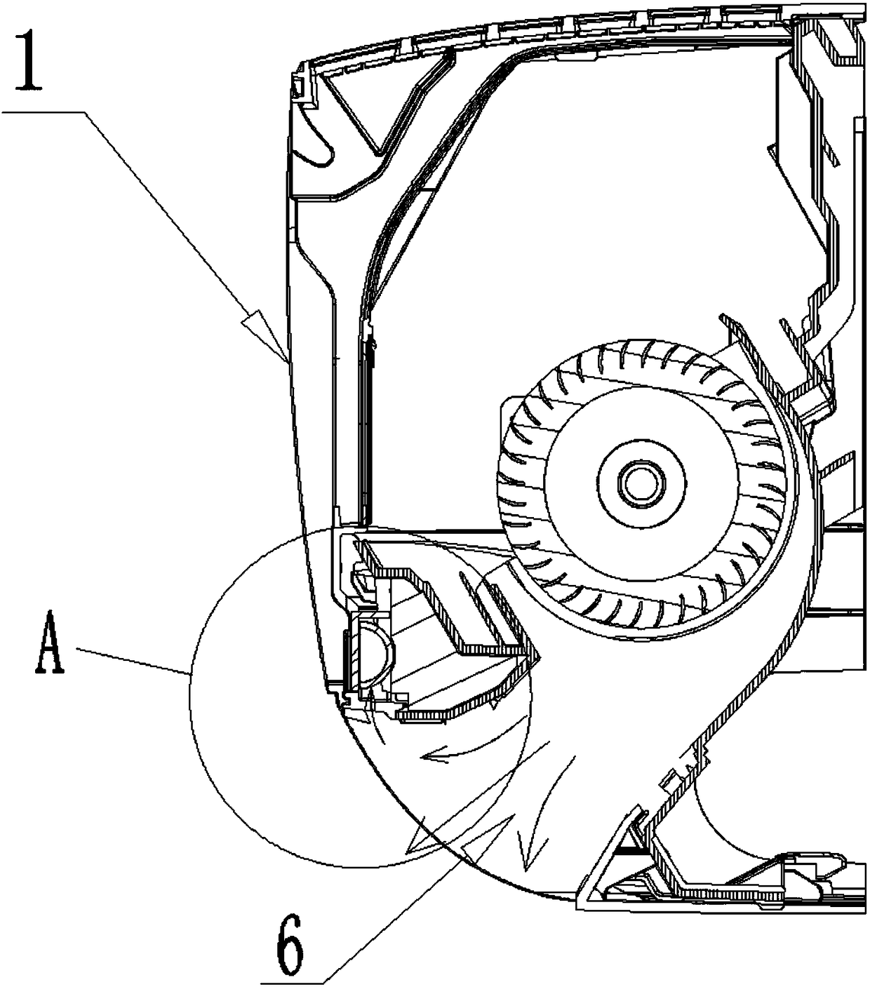 Human induction control structure, air conditioner and control method of air conditioner