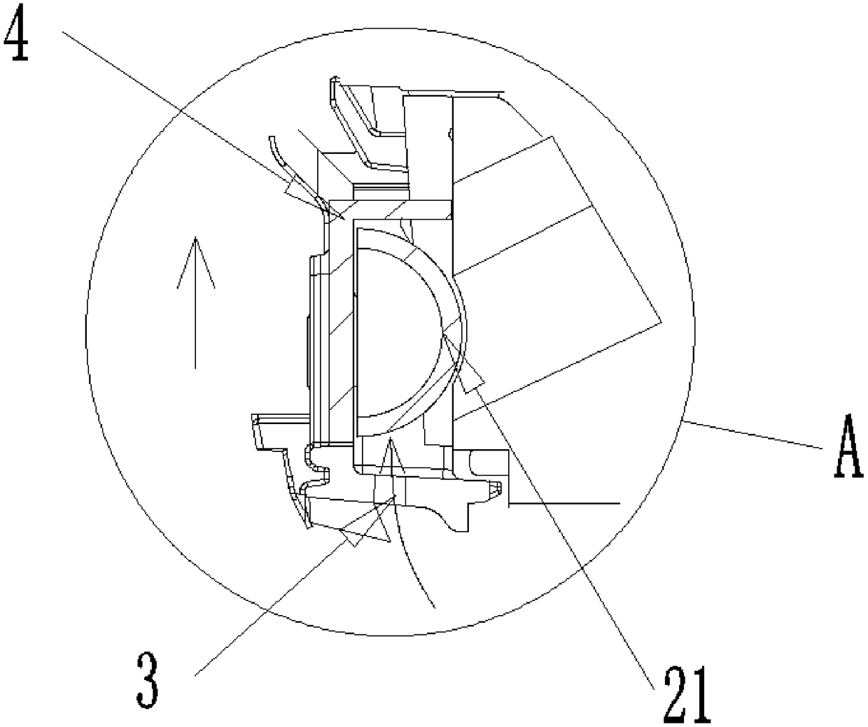 Human induction control structure, air conditioner and control method of air conditioner