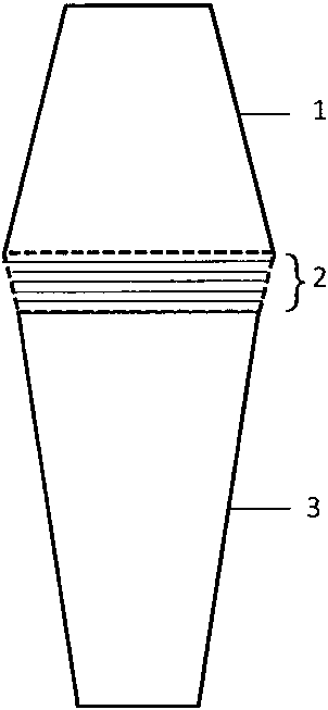 Transgingival structure and manufacturing method of implant abutment with visible light functionalization function