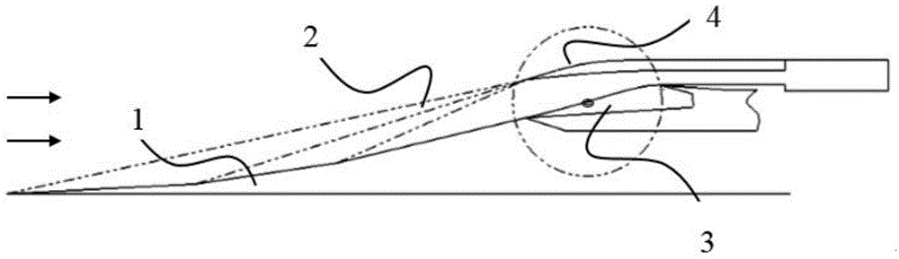 Binary hypersonic-velocity variable-geometry air inlet way with rectangular inlet, design method thereof and working method thereof