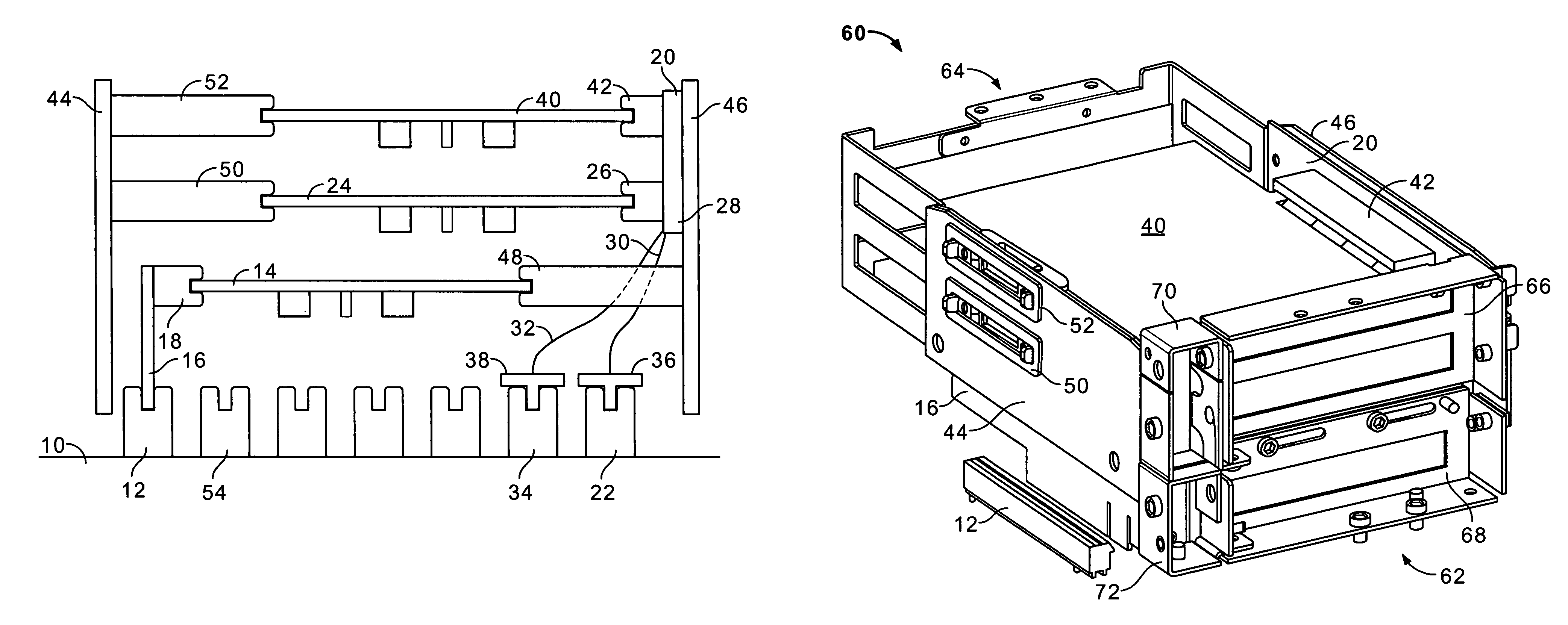 Small-frame computer with overlapping add-in cards