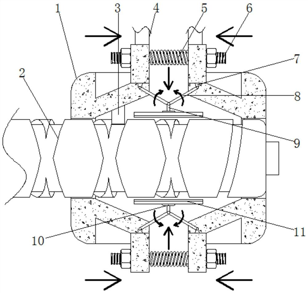 Automatic control and uniform reciprocating winding mechanism according to different thicknesses of network cables