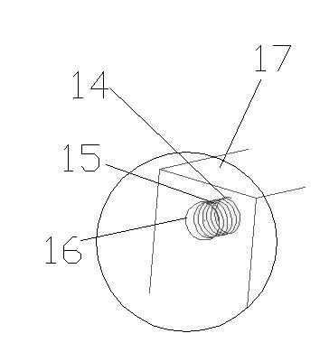 L-shaped baffle block type lead end grounding clamp