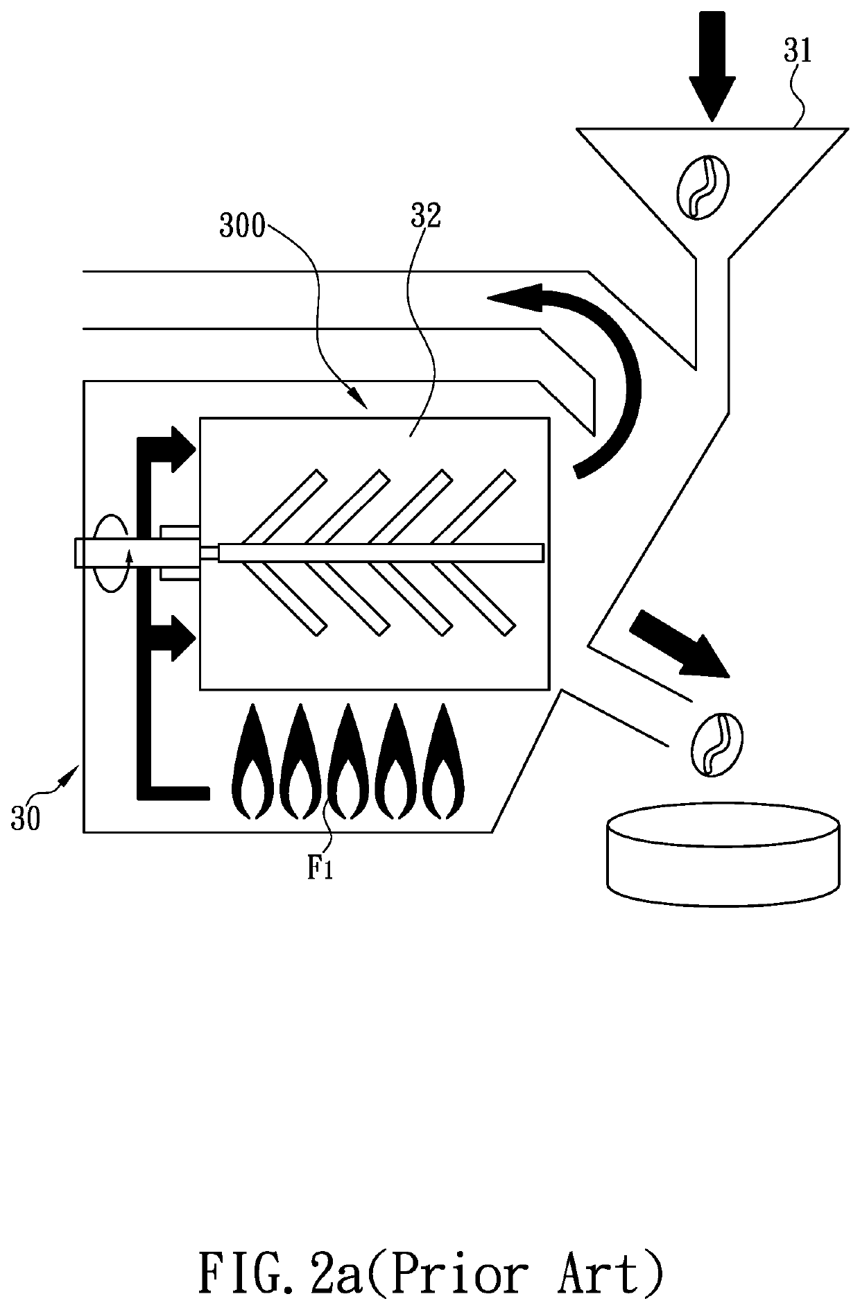 Heat-transforming ceramic roasting cylinder and coffee bean roaster using the same