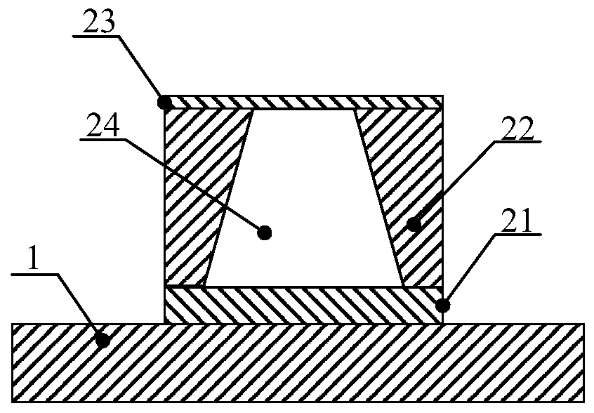 Array type terahertz vacuum diode device and manufacturing method thereof