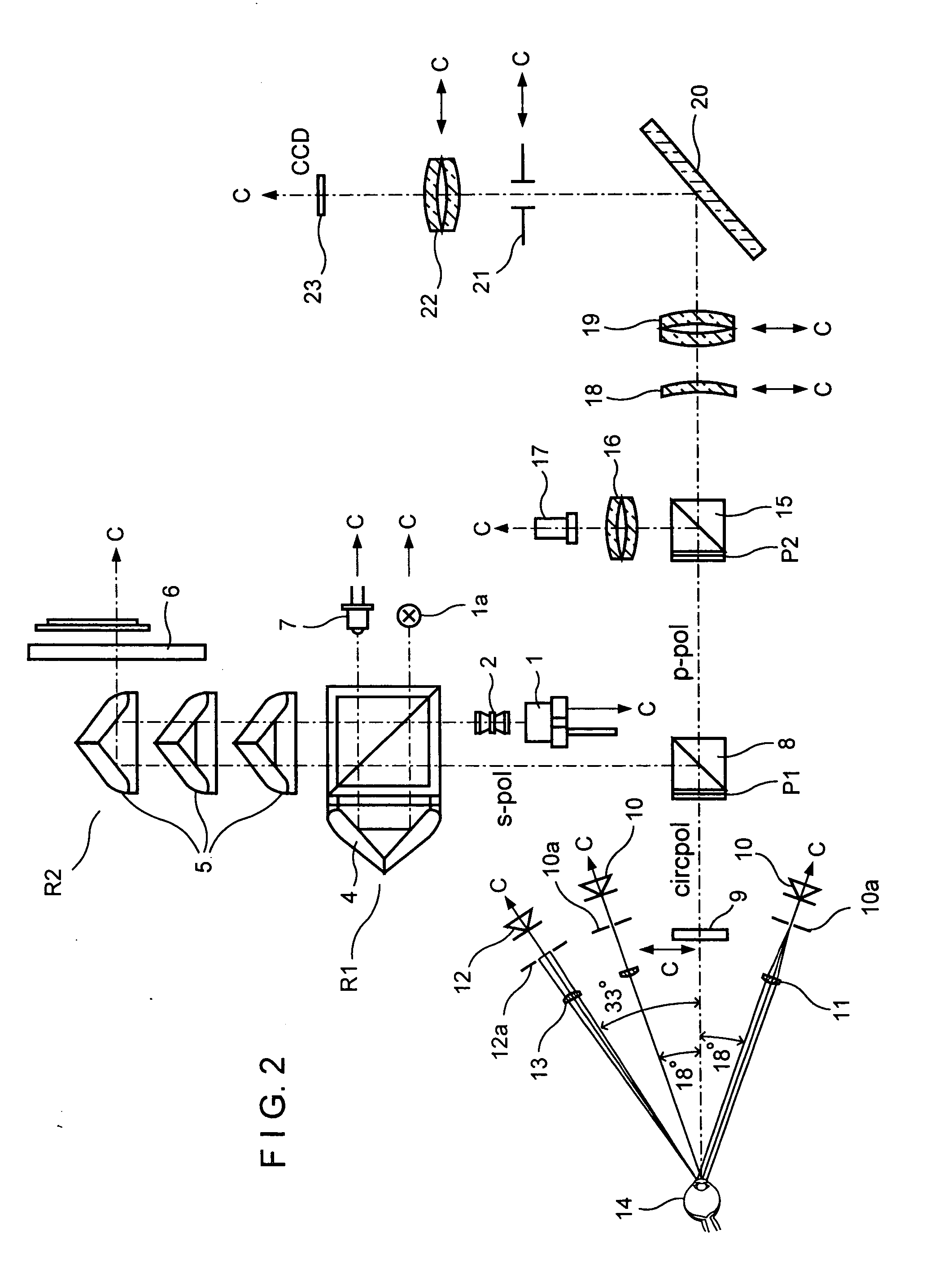 System and method for the non-contacting measurement of the axis length and/or cornea curvature and/or anterior chamber depth of the eye, preferably for intraocular lens calculation