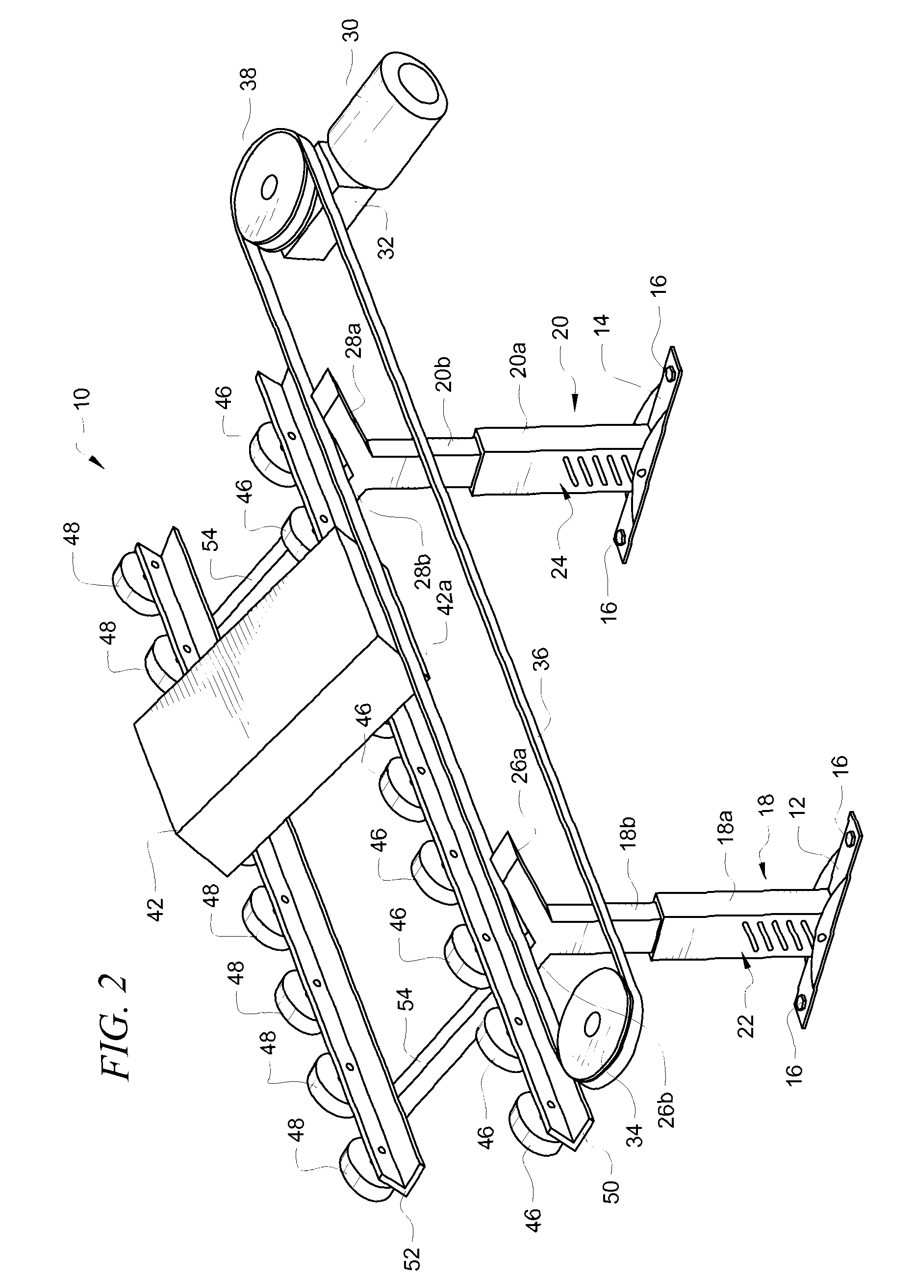 V-shaped product conveyor