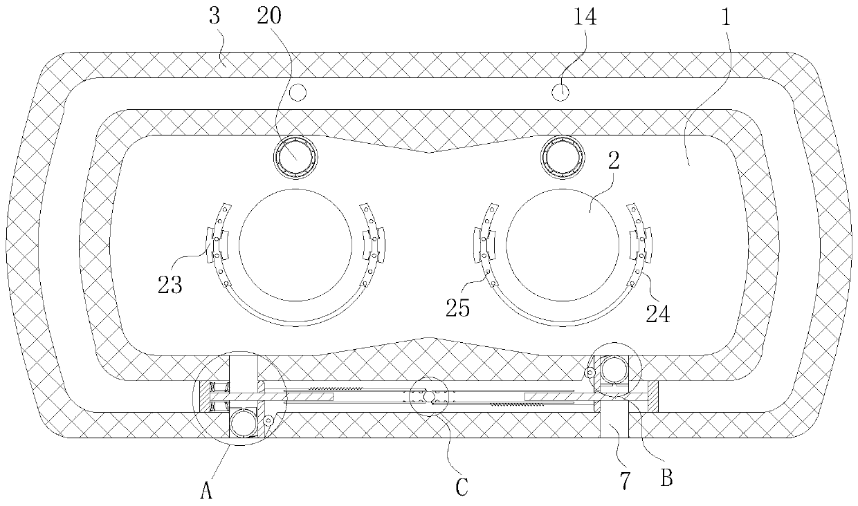 VR eye test treatment device