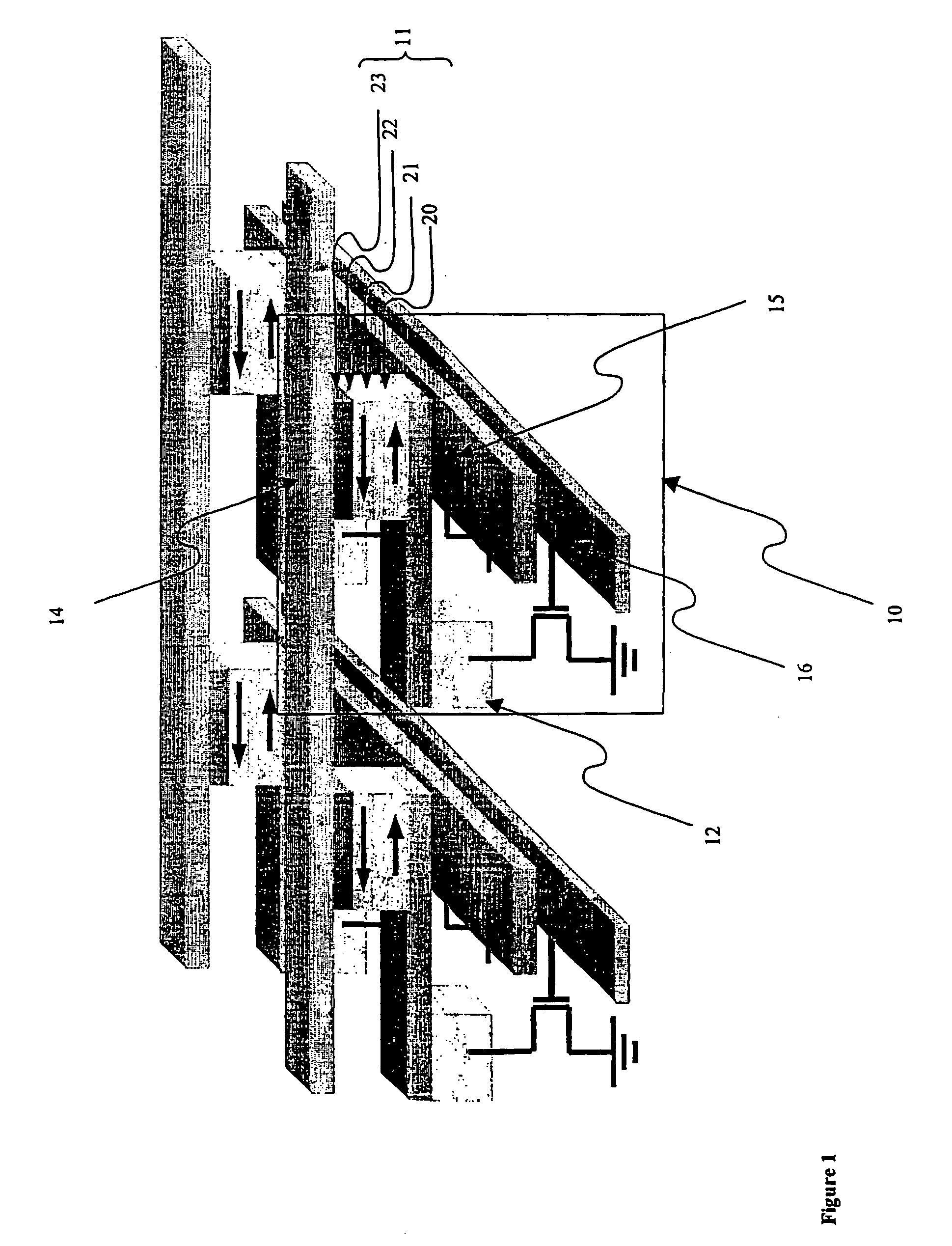 Magnetic memory with write inhibit selection and the writing method for same