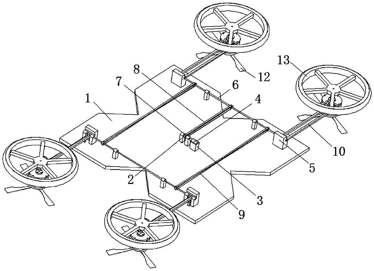 Novel air-ground dual-purpose wing-wheel unmanned aerial vehicle