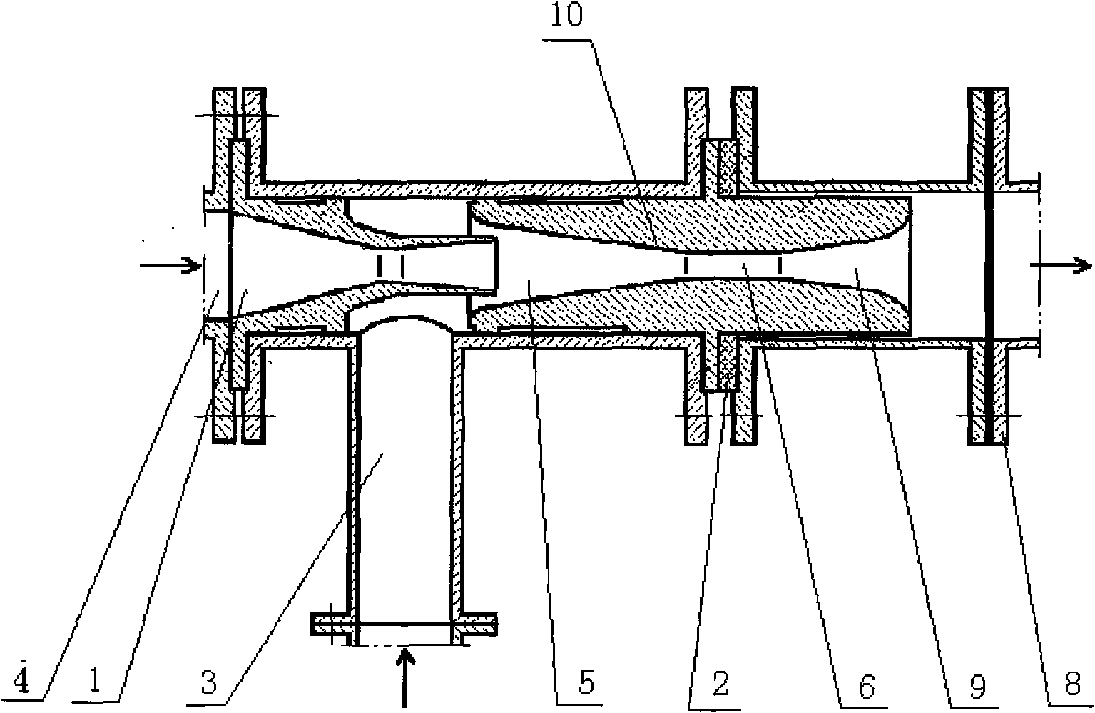 Two-phase flow jet-type boosting heat exchanger