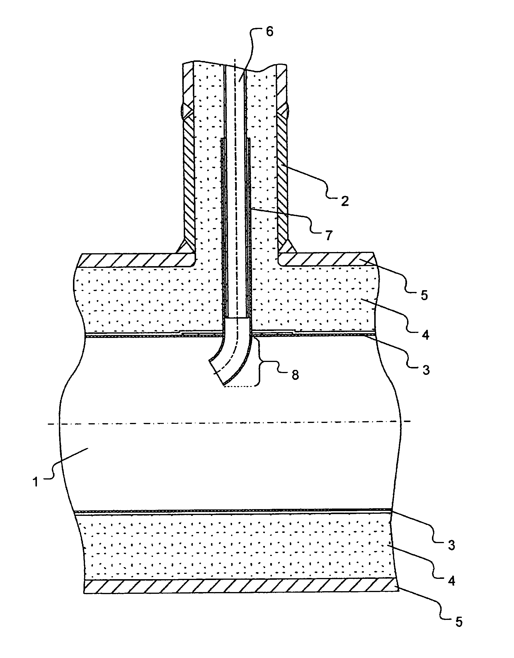 Collecting main for tubular cracking furnaces