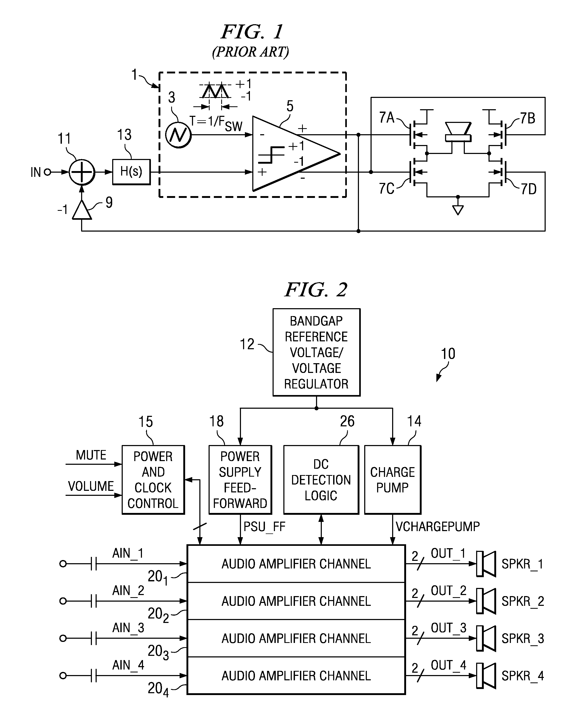 Detection of DC output levels from a class D amplifier