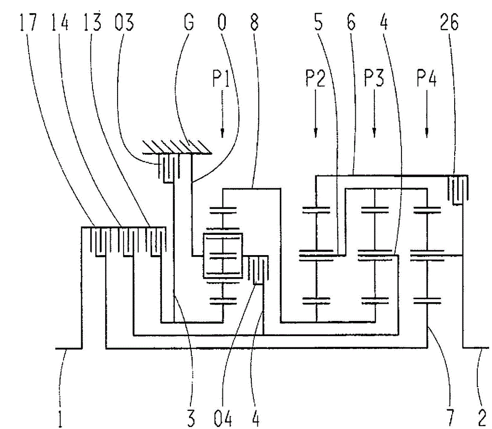 Multi-speed gearbox