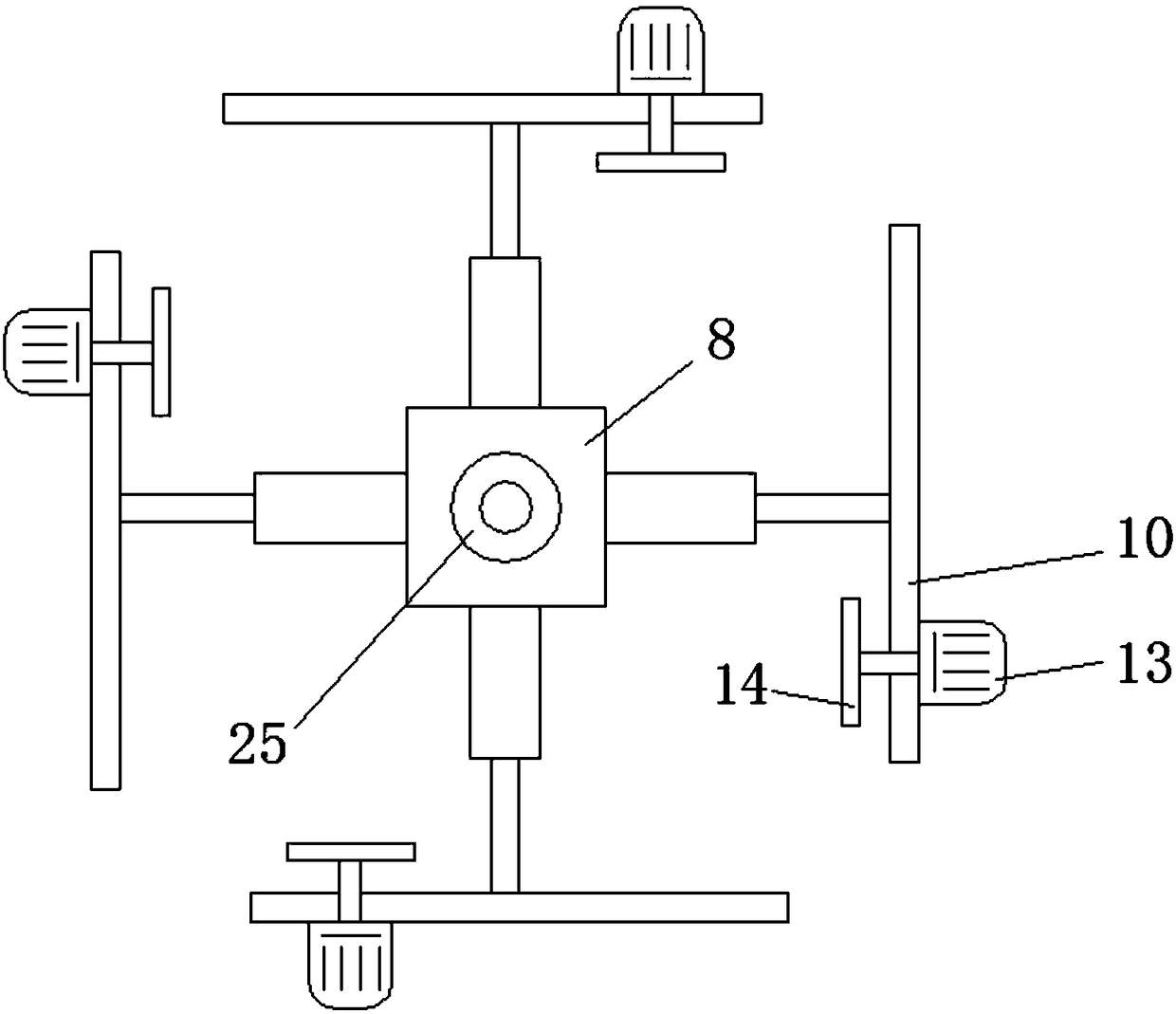 Plate material trimming and grinding device